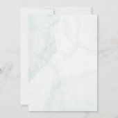 Blauwe Hydrangea Slingerlichten Bruidsfeest Kaart (Achterkant)