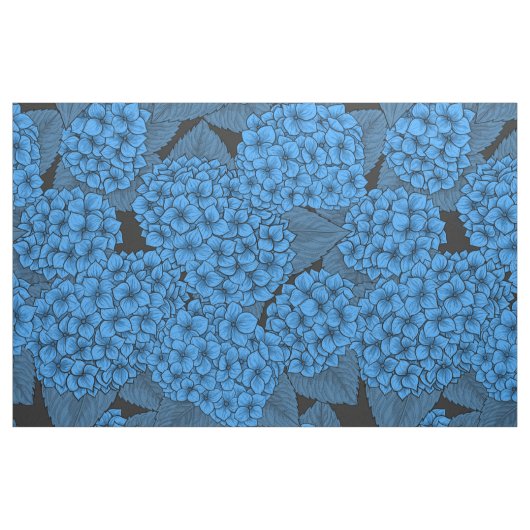 Blauwe hydrangea stof (Fat Quarter)