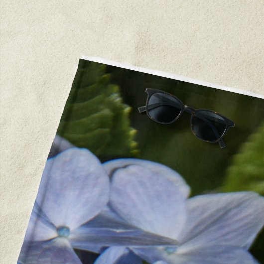 Blauwe Hydrangea strandlaken (In situ)