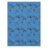 Blauwe hydrangea tafelkleed (Voorkant)