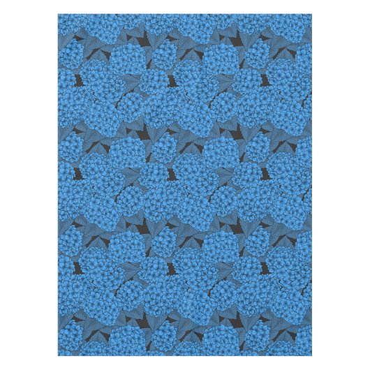 Blauwe hydrangea tafelkleed (Voorkant)