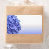 Blauwe Hydrangea trouwlabels Etiket (Insitu)