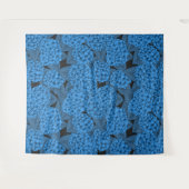 Blauwe hydrangea wandkleed (Voorkant (horizontaal))