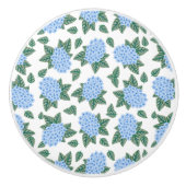 Blauwe Hydrangeas Aangepaste Keramische knop (Voorkant)