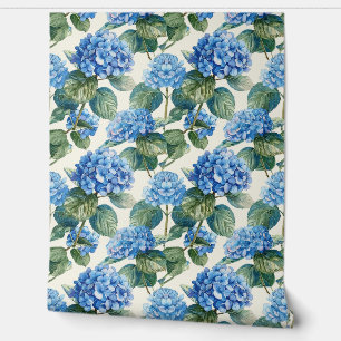 Blauwe Hydrangeas behang