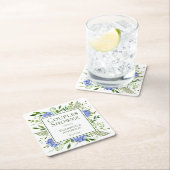 Blauwe Hydrangeas Couples Douche Kartonnen Onderzetters (Insitu)