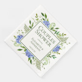 Blauwe Hydrangeas Couples Douche Servet (Hoek)