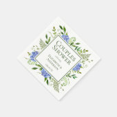 Blauwe Hydrangeas Couples Douche Servet (Hoek)