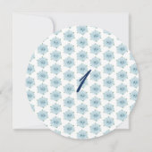 Blauwe Hydrangeas Eerste 1e Verrassingsverjaardags Kaart (Achterkant)