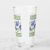 Blauwe Hydrangeas Fancy grens Glas (Rechts)