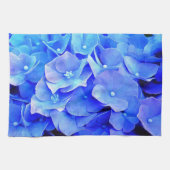 Blauwe Hydrangeas keukenhanddoek (Horizontaal)