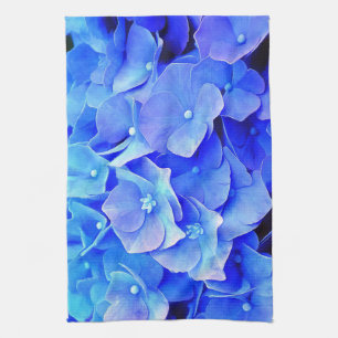 Blauwe Hydrangeas keukenhanddoek