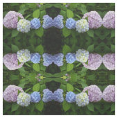 Blauwe hydrangeas, roze hydrangeas, paarse hydrang stof (Swatch)