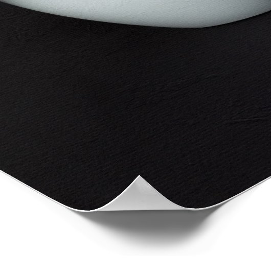 Blauwe hydrangebloemen in witte potten poster (Hoek)