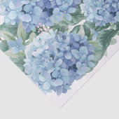 Blauwe hydrangebloemen tissuepapier (Detail)