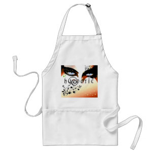 Blauwe hypnotische ogen verzinnen standaard schort