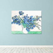 Blauwe Iangen door Vincent Van Gogh Fine Art Canvas Afdruk (Insitu (Houten vloer))