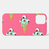 Blauwe Ice Cream Roze Achtergrond Case-Mate iPhone Case (Achterkant (horizontaal))