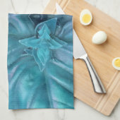 Blauwe Icing Abstract Theedoek (Quarter Fold)