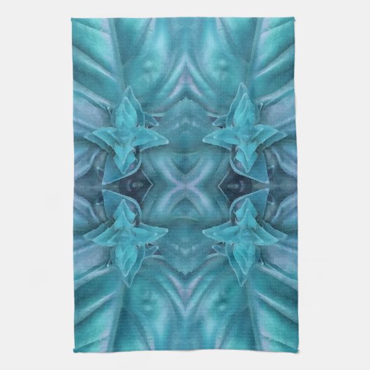 Blauwe Icing Abstract Theedoek (Verticaal)