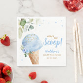 Blauwe Ijs Baby Shower Servet (Insitu)