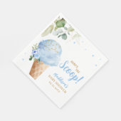 Blauwe Ijs Baby Shower Servet (Hoek)