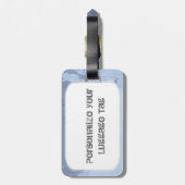 Blauwe ijs bagagelabel (Achterkant verticaal)