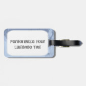 Blauwe ijs bagagelabel (Achterkant horizontaal)