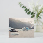 Blauwe ijs briefkaart (Staand voorkant)