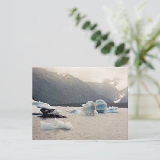 Blauwe ijs briefkaart (Staand voorkant)