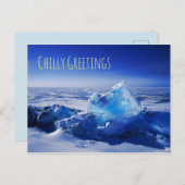 Blauwe ijs briefkaart (Voorkant / Achterkant)