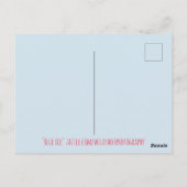 Blauwe ijs briefkaart (Achterkant)