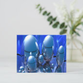 Blauwe ijs briefkaart (Staand voorkant)