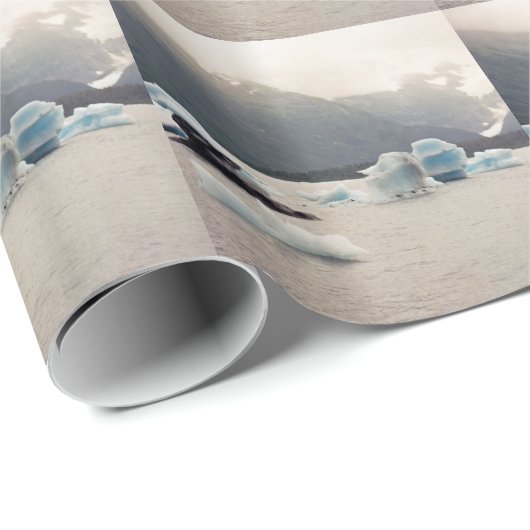 Blauwe ijs cadeaupapier (Rol Hoek)