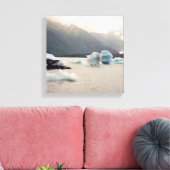 Blauwe ijs canvas afdruk (Insitu (Woonkamer))