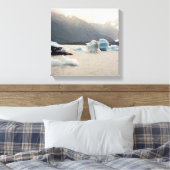 Blauwe ijs canvas afdruk (Insitu (Slaapkamer))