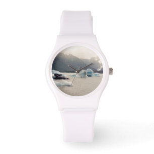 Blauwe ijs horloge
