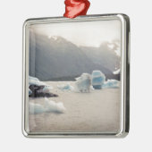Blauwe ijs metalen ornament (Links)