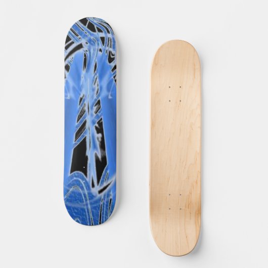 Blauwe ijs persoonlijk skateboard (Voorkant)