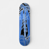 Blauwe ijs persoonlijk skateboard (Voorkant)