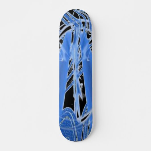 Blauwe ijs persoonlijk skateboard (Voorkant)