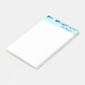 Blauwe ijs post-it® notes (Schuin)
