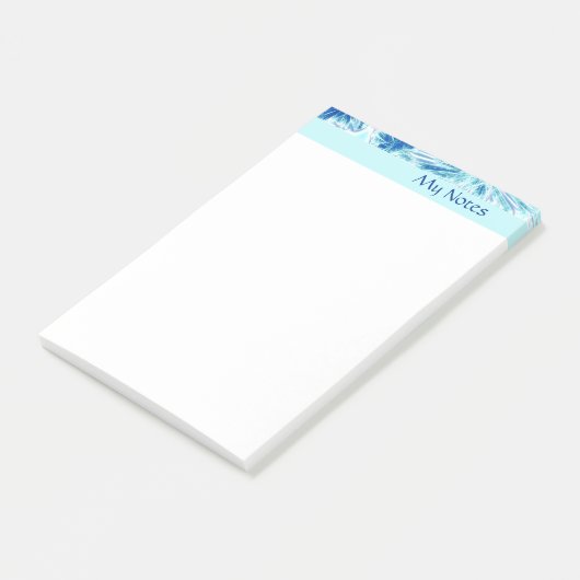Blauwe ijs post-it® notes (Schuin)