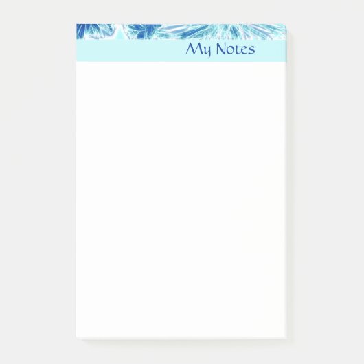 Blauwe ijs post-it® notes (Voorkant)