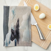 Blauwe ijs theedoek (Quarter Fold)