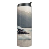 Blauwe ijs thermosbeker (Gedraaid links)