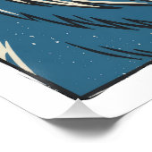 Blauwe ijsbeer  perfect poster (Hoek)