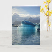 Blauwe ijsberg kaart (Gele Bloem)