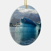 Blauwe ijsberg keramisch ornament (Rechts)