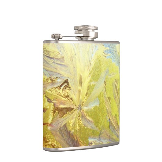 Blauwe ijsbladeren heupfles (Rechts)